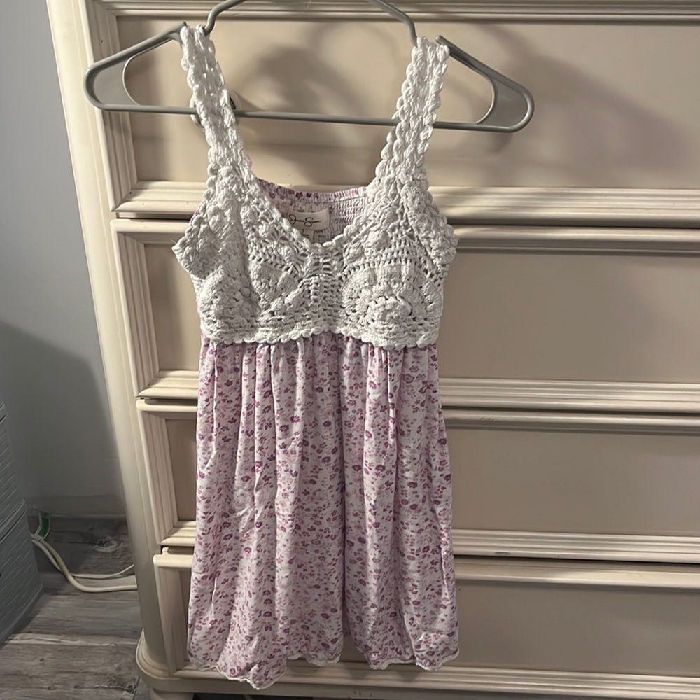 Small floral purple dress